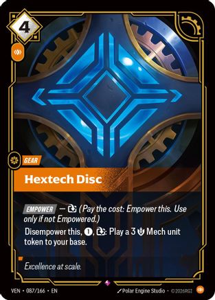 Image of Hextech Disc (087/166) - Vendetta Foil