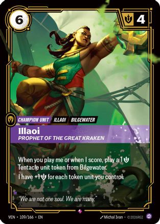 Image of Illaoi - Prophet of the Great Kraken (109/166) - Vendetta Foil