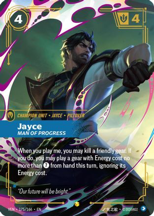 Image of Jayce - Man of Progress (Overnumbered) (175/166) - Vendetta Foil
