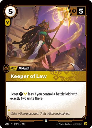 Image of Keeper of Law (119/166) - Vendetta