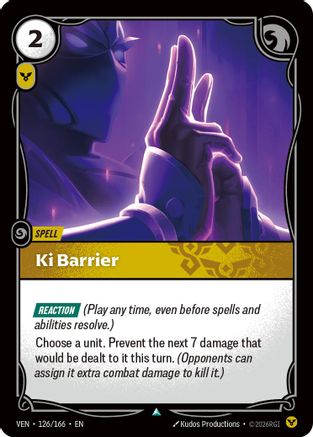 Image of Ki Barrier (126/166) - Vendetta Foil
