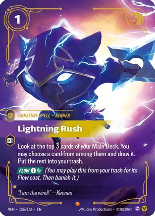 Image of Lightning Rush (156/166) - Vendetta Foil