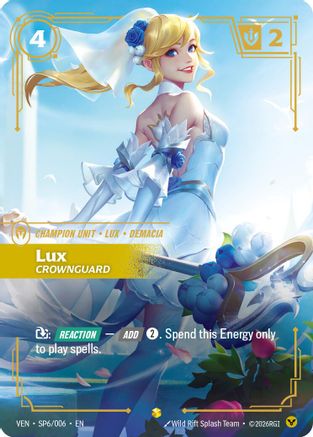 Image of Lux - Crownguard (SP6/006) - Vendetta Foil