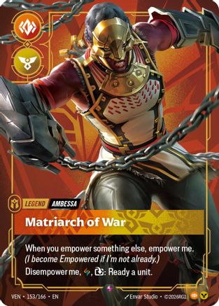 Image of Ambessa - Matriarch of War (153/166) - Vendetta Foil