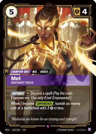 Image of Mel - Defiant Soul (110/166) - Vendetta Foil