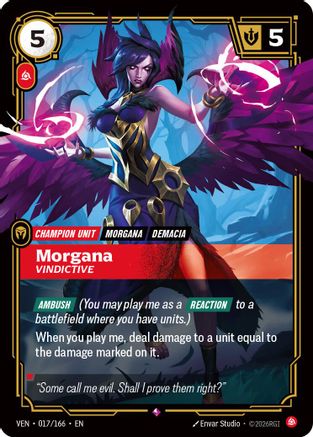 Image of Morgana - Vindictive (017/166) - Vendetta Foil