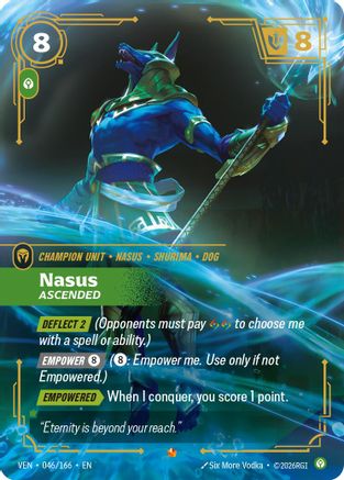 Image of Nasus - Ascended (046/166) - Vendetta Foil