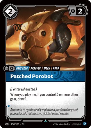 Image of Patched Porobot (058/166) - Vendetta