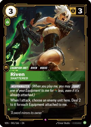 Image of Riven - Shattered (041/166) - Vendetta Foil