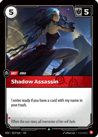 Image of Shadow Assassin (013/166) - Vendetta
