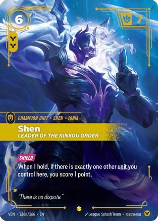 Image of Shen - Leader of the Kinkou Order (Alternate Art) (138a/166) - Vendetta Foil