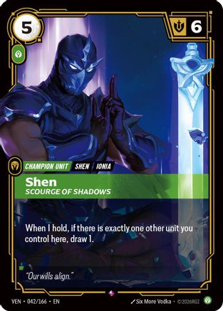 Image of Shen - Scourge of Shadows (042/166) - Vendetta Foil