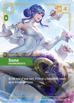 Image of Sona - Harmonious (SP2/006) - Vendetta Foil