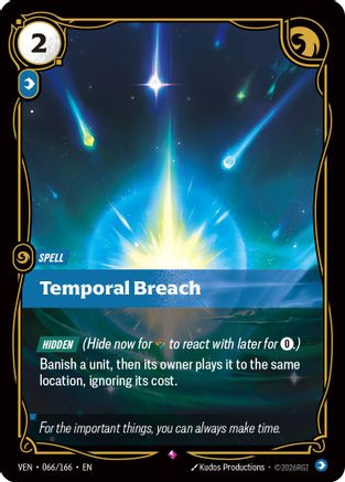 Image of Temporal Breach (066/166) - Vendetta Foil