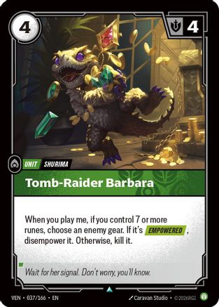 Image of Tomb-Raider Barbara (037/166) - Vendetta