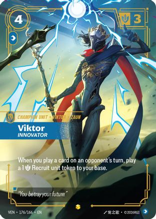 Image of Viktor - Innovator (Overnumbered) (176/166) - Vendetta Foil