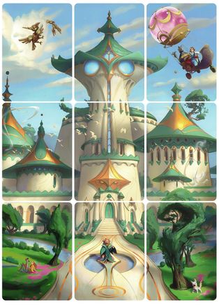 Image of Archazia's Island Puzzle Insert (Set of 9) (Version 1 of 2)  - Archazias Island