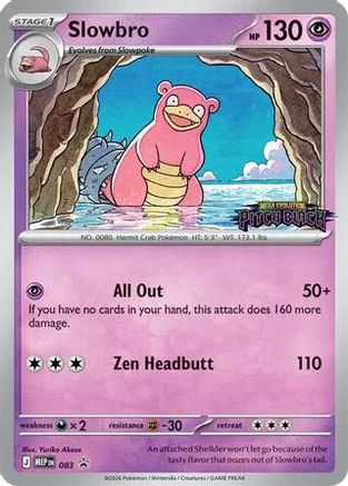 Image of Slowbro (Pitch Black Stamped) 083  - Holofoil ME Mega Evolution Promo - Promo