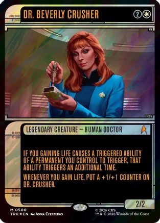 Image of Dr. Beverly Crusher (Showcase) (Surge Foil) (TRK-500) - Star Trek Foil