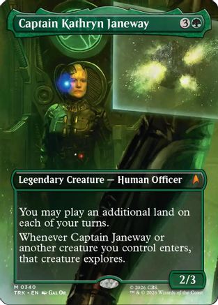 Image of Captain Kathryn Janeway (Borderless) (TRK-340) - Star Trek