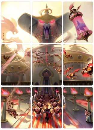 Image of Reign of Jafar Puzzle Insert (Set of 9) (Version 1 of 2)  - Reign of Jafar