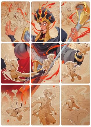 Image of Reign of Jafar Puzzle Insert (Set of 9) (Version 2 of 2)  - Reign of Jafar