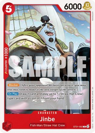 Image of Jinbe (ST31-002) - Starter Deck 31: RED Monkey.D.Luffy