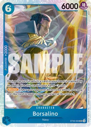 Image of Borsalino (ST33-004) - Starter Deck 33: BLUE Kuzan Foil