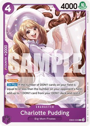 Image of Charlotte Pudding (EB03-035) - Starter Deck 34: PURPLE Charlotte Katakuri