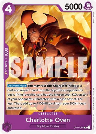 Image of Charlotte Oven (OP11-066) - Starter Deck 34: PURPLE Charlotte Katakuri