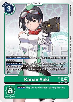 Image of Kanan Yuki (BT26-090) - Timeless Bonds Foil