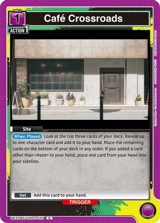 Image of Cafe Crossroads (UE22BT/CSM-1-033) - UE22BT CHAINSAW MAN