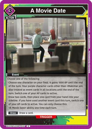 Image of A Movie Date (UE22BT/CSM-1-037) - UE22BT CHAINSAW MAN
