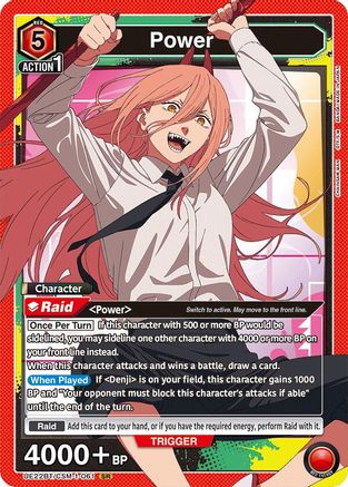 Image of Power (061) (UE22BT/CSM-1-061) - UE22BT CHAINSAW MAN Foil