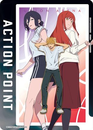 Image of Action Point Card (AP06) (UE22BT/CSM-1-AP06) - UE22BT CHAINSAW MAN Foil