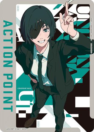 Image of Action Point Card (AP07) (UE22BT/CSM-1-AP07) - UE22BT CHAINSAW MAN Foil