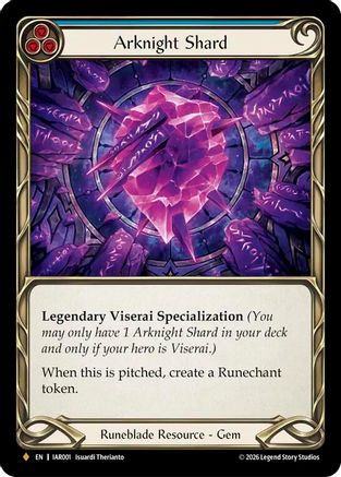 Image of Arknight Shard (Blue) (IAR001) - Usurp the Shadow Throne