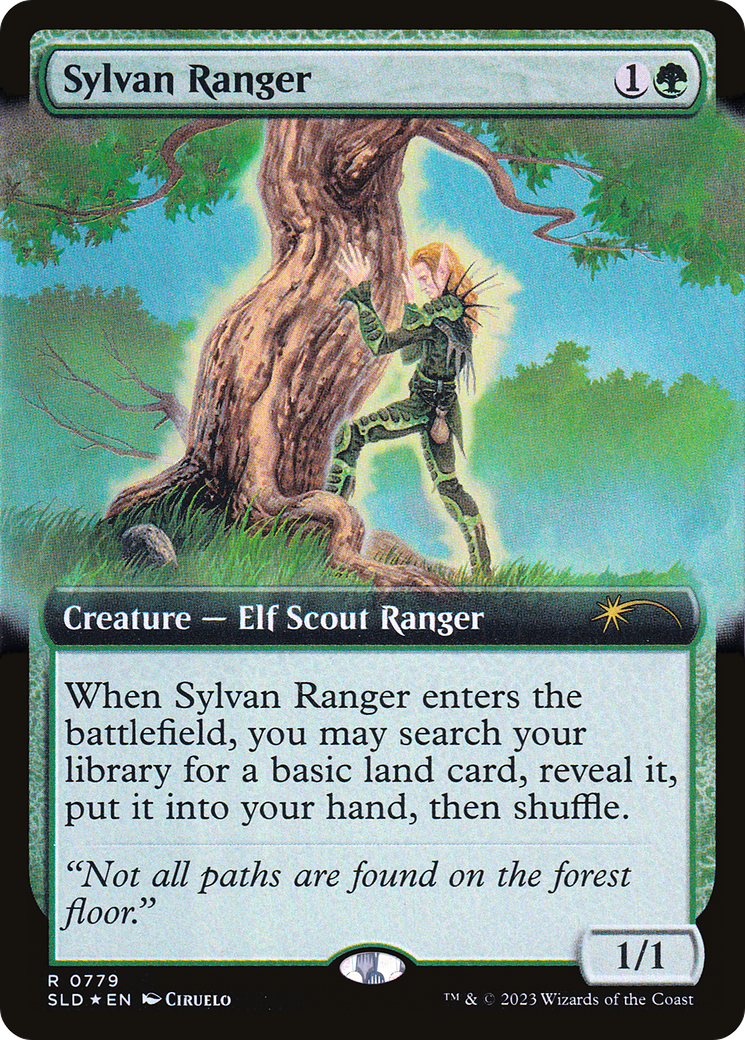 Image of Sylvan Ranger (Extended Art) [Secret Lair Drop Series]