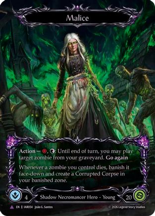 Image of Malice (Marvel) (IAR054) - Usurp the Shadow Throne Cold Foil