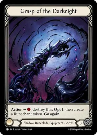 Image of Grasp of the Darknight (Extended Art) (IAR109) - Usurp the Shadow Throne Cold Foil
