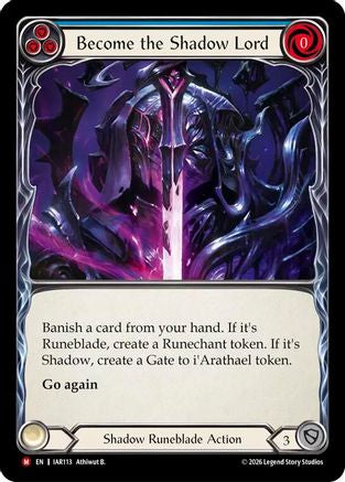 Image of Become the Shadow Lord (Blue) (IAR113) - Usurp the Shadow Throne