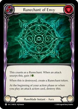 Image of Runechant of Envy (IAR152) - Usurp the Shadow Throne