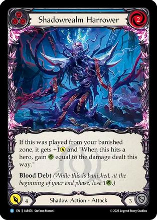 Image of Shadowrealm Harrower (Blue) (IAR174) - Usurp the Shadow Throne Rainbow Foil