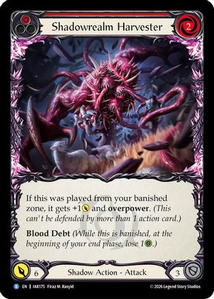 Image of Shadowrealm Harvester (Red) (IAR175) - Usurp the Shadow Throne Rainbow Foil
