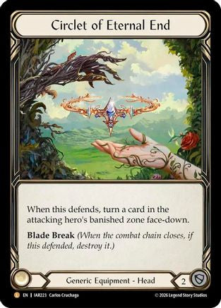 Image of Circlet of Eternal End (IAR223) - Usurp the Shadow Throne Rainbow Foil