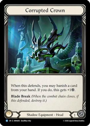 Image of Corrupted Crown (AMA003) - Armory Deck: Malice Rainbow Foil