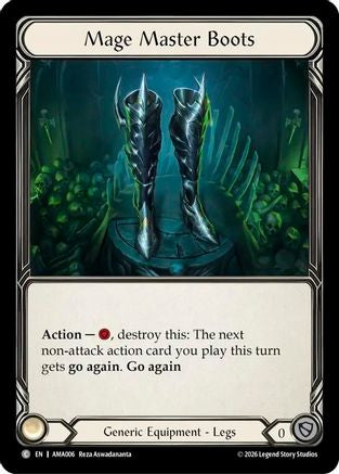 Image of Mage Master Boots (AMA006) - Armory Deck: Malice Rainbow Foil