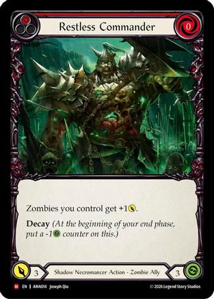 Image of Restless Commander (Red) (AMA014) - Armory Deck: Malice
