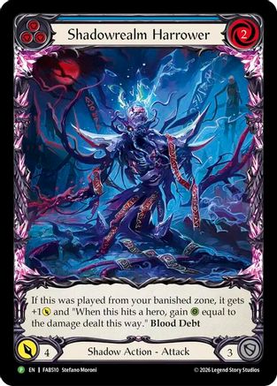 Image of Shadowrealm Harrower (Blue) - FAB510 (FAB510) - Flesh and Blood: Promo Cards Rainbow Foil