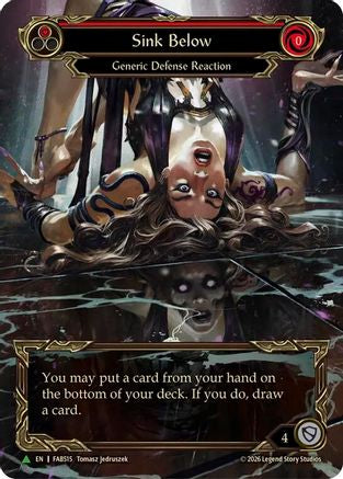 Image of Sink Below (Red) (Marvel) - FAB515 (FAB515) - Flesh and Blood: Promo Cards Cold Foil